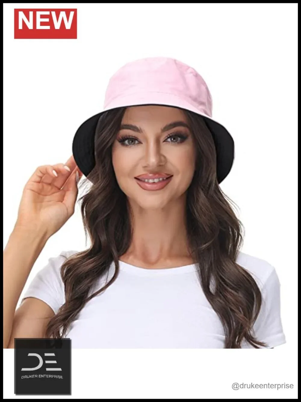 Reversible Bucket Hat Summer Beach Cap UV Protection Lightweight Packable